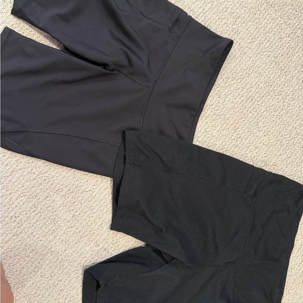 Black Biker Shorts Set